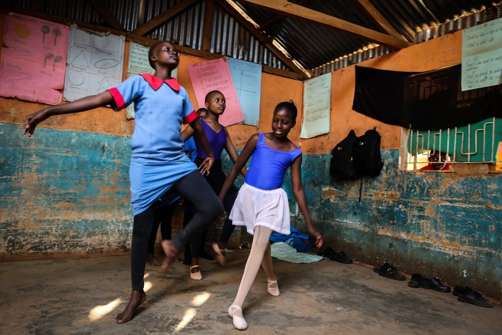 Dancers rehearsing at the Arts Centre.
